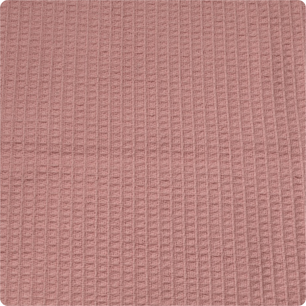 Organic Waffle Blanket (245cm x 210 cm) - Blush | SHOP NOW