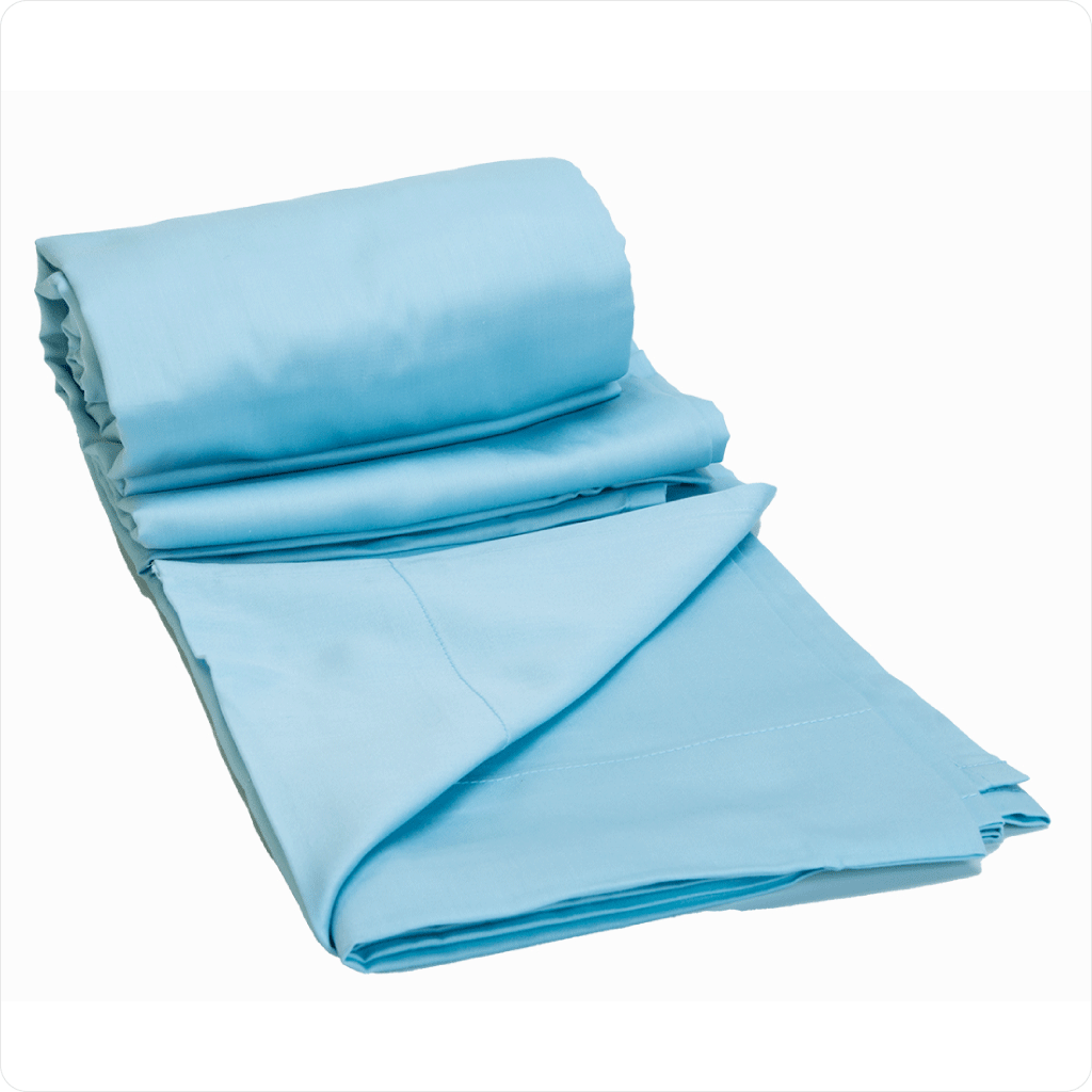 Baby Cot Sheet Set - Blue - Fitted and Flat Sheet | Shop NOW